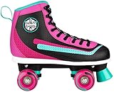 Nijdam 52rf Retro Smash Rollschuhe, unisex, 52RF, Black/Emerald/Magenta,39