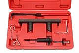 Highking Tool Motor-Nockenwellen-Nockenausrichtung Timing Tool Kit, Motornockenwellenspannung Spering-Verriegelungsausrichtung Zahnriemen-Werkzeug-Kit, Kompatibel Für Audi VW 2.0L Turbo FSI/TFSI