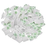 100 Stück Selbstklebende Kabelklemmen Drahtklammern Kabelmanagement Kabelbinder Draht Kabel Halter, Weiß