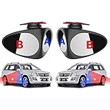 Manfore Seitenspiegel Toter Winkel/Toter Winkel Spiegel HD Glass 360 Grad Rotation Verstellbar Rückspiegel, Konvexen Toter Winkel Spiegel Hilfe Blind-Spot(Links + Rechts)