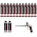 MEGA Set 12 x 750ml Pistolenschaum + 2 Reiniger + 1 Schaumpistole Montageschaum Bauschaum