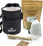 Igoera Original Boulder- / Kletter Set inkl. Chalkbag, Boulder-Bürste und Chalkball | die ideale Ausrüstung für maximalen Spaß