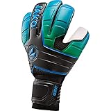 JAKO Herren TW-Handschuh Champ Supersoft NC, schwarz/neongrün blau, 9.5