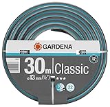 Gardena Classic Schlauch 13 mm (1/2 Zoll), 30 m: Universeller Gartenschlauch aus robustem Kreuzgewebe, 22 bar Berstdruck, druck- und UV-beständig (18009-20)