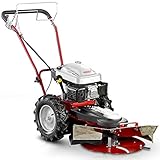HECHT Benzin-Kreiselmäher 5060 Wiesen-Mäher Kreisel Rasenmäher Rund-Sichel-Mäher (Motorleistung: 4,4 kW (6 PS) Messerscheibe 60 cm Ø, inkl. Radantrieb)