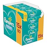 Pampers Baby Feuchttücher Fresh Clean, Dermatologisch Getestet, 1200 Tücher (15 x 80)