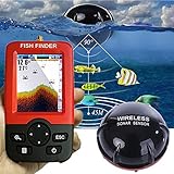 Uticon Fischfinder, intelligenter tragbarer Fischfinder, Tiefenalarm, kabelloser Sonar-Sensor