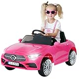 Actionbikes Motors Kinder Elektroauto Mercedes Benz CLS 350 - Lizenziert - Rc 2,4 Ghz Fernbedienung - Led - Soundmodul - Elektro Auto für Kinder ab 3 Jahre - Kinderauto Spielzeug (CLS 350 Pink)