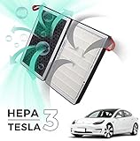 TAPTES Tesla Model 3 Filter HEPA Ersatz Filter Auto Innenraumluftfilter Kabinenluftfilter Luftreiniger Air Filter für Model 3 2017 2018 2019 2020 2021 (2 Stücke)