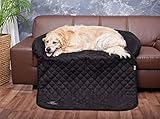 Knuffelwuff 13087 Sofaschutz und Hundematte Berry schwarz, XXL, 145 x 110 cm