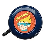 Bike Fashion Kinder Super Neo Fahrradglocke, blau, 5 x 5 x 5 cm