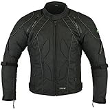 Ridex CJ2 Motorradjacke, wasserdicht Gr. Large, Schwarz