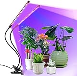 Pflanzenlicht 18W 36LED, Lovebay【Neueste Version 2019 - Automatische Zeitschaltuhr】3 Timer 4H/8H/12H, LED VOLLSPEKTRUM Pflanzenlampe, Dimmbar 8 Lichtstärken, Grow led Wachstumslampe Überwinterung
