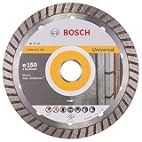 Bosch Professional Diamanttrennscheibe Standard for Universal Turbo (Stein, 150 x 22,23 x 2,5 x 10 mm, Zubehör Winkelschleifer)
