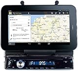 Creasono Car HiFi: Autoradio CAS-4500tab mit Bluetooth & Tablet-Halterung bis 17,8cm / 7' (1 DIN Autoradios)