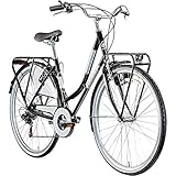 Hollandrad 700c Damenfahrrad Citybike Damenrad 28' Galano Caledonia Fahrrad (schwarz, 48 cm)