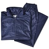 Tidyard 2-teilige Regenanzug Übergangsjacke Regenbekleidung für Männer 2-teilig mit Kapuze Größe XL,Lieferumfang:Jacke und Hose,versteckte Kapuze in der Jacke