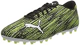 Puma Herren Ultra 4.2 MG Fußballschuh, Schwarz Weiß Gelb Alert, 44.5 EU