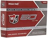 Wilson Golf Staff Fifty Elite Golfbälle, 12 Stück, Weiß – WGWP17002