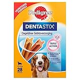 PEDIGREE Hundesnacks Hundeleckerli Dentastix Medium Tägliche Zahnpflege für mittelgroße Hunde 10-25kg, 28 Sticks (1 x 28 Sticks)