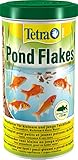 Tetra Pond Flakes – Fischfutter für kleinere und junge Teichfische in Flockenform, für eine abwechslungsreiche und ausgewogene Ernährung, verschiedene Größen