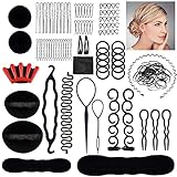 Lictin Haare Frisuren Set Haarschmuck Haargummi Haarnadeln Clip-Pads Haar Styling Werkzeug Set Haar Styling