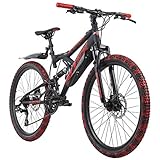KS Cycling Mountainbike Fully 24'' Bliss schwarz-rot RH 38 cm