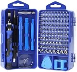 YINSAN Mini Schraubendreher Set, 119 in 1 Feinmechaniker Set, Werkzeug set, Präzisionsschraubendreher Set für iPhone, Laptop, Tablet, Uhren, Kamera, usw (Grau blau)