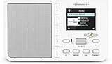 TechniSat STERNRADIO IR 1 - kompaktes Internetradio (WLAN, Farbdisplay, Wecker, Sleeptimer, AUX, Snooze, Direktwahltasten, App-Steuerung) weiß