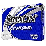 Srixon AD333 Golfbälle (2019/20 Version), reinweiß, One Dozen