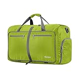 Gonex Leichter Faltbare Reise-Gepäck 100L, Farbe: Hellgrün, Duffel Taschen Uebernachtung Taschen/Sporttasche für Reisen Sport Gym Urlaub