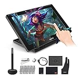 Aibecy BOSTO BT-16HDT H-IPS LCD Grafikmonitor Display Kapazitiver Touchscreen 8192 Druckstufe Passive Technologie USB-gestütztes verbrauchsarmes Grafiktablett mit interaktivem Stylus