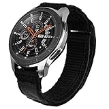 V-MORO Galaxy Watch 46mm Armband/Galaxy Watch 3 45mm/Gear S3 Frontier Armband Herren 22mm Weiche Atmungsaktive Gewebeschlaufe Ersatz Kompatibel mit Samsung Galaxy Watch 46