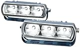 HELLA 2PT 009 496-801 LED-Tagfahrleuchtensatz - 12/24V - Anbau - Lichtscheibenfarbe: glasklar - LED-Lichtfarbe: weiß
