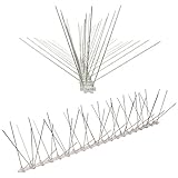 Pestsystems Vogelabwehrsystem, 1 Meter Taubenspikes 5-reihig auf Polycarbonat - hochwertige Lösung für Vogelabwehr Taubenabwehr Spikes
