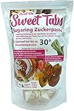 Sweet Tabs 30° Gold Brazilian Wax. Einfach auspacken, kneten und anwenden. Enthaarungswachs aus Sugaring Zuckerpaste zur Haarentfernung per Hand. Keine Vliesstreifen oder Erwärmen nötig. 8 * 45g =360g