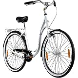 Galano Summer 28 Zoll Singlespeed Hollandrad Damenrad 700c Fixie Fahrrad Single Speed Bike Fixed Gear (weiß, 48 cm)