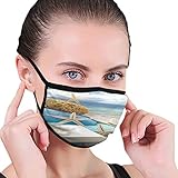 Gesichtsmasken, Strandmuscheln Seestern Unisex Schal Winddicht