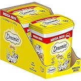 Dreamies Mix Katzensnacks mit Käse-Geschmack – Außen knusprig & innen cremig – 2 x 350g