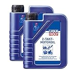 2x LIQUI MOLY 1052 2-Takt-Motoroil selbstmischend Rasenmäher Motorsäge Öl 1L