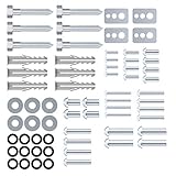 [Neu] conecto Vesa Schrauben Set 64 teilig, optimal für TV Befestigung, TV Wandhalterung, TV Halterung, Befestigungsschrauben mit Dübel & Unterlegscheiben, SA-CC50689