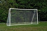 POWERSHOT Fußballtor PRO 3,7 x 2 m aus uPVC WETTERFEST, Inkl. Klicksystem und Zubehör, VERLETZUNGSSICHER (Tor)