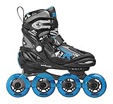 Roces Jungen Moody Boy TIF Inline-Skates, Black-Astro Blue, 36-40