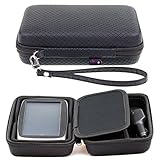 Digicharge Schwarzes Hartschalentasche für Tomtom Start 62 60 Via 62 6'' 6 Zoll GPS Navigationsgerät Navigationssystem Sat NAV mit Tragegurt und Zubehörfach