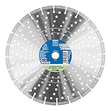 Pferd 68000048 Diamant-Trennscheibe SG | 350 x 2,8 x 25,4 mm inkl. Reduzierring 22,23 mm | Segmentierter Rand für schnelles Trennen, 350mm x 2.8mm