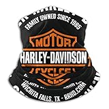 Harley Davidson 3D Druck Multifunktionstuch Damen & Herren Gesichtshaube HalswäRmer Winddicht Schlauchschal,Outdoor Motorrad Schal Leichtes Atmungsaktiv Face Shield Sonnenschutz Sturmhaube