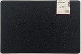 Nicoman Schmutzfänger Barrier Fußmatte schwere Bodenmatte-(Geeignet für Innen- und Schützen Außen), Klein (60x40cm), Schwarz