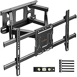 TV Wandhalterung, Schwenkbare Neigbare TV Halterung für 37-70 Zoll (94-178cm) LED LCD Flach & Curved Fernseher oder Monitor bis zu 60kg, max.VESA 600x400mm