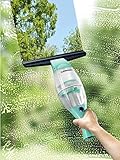 CLEANmaxx Akku-Fensterreiniger mit praktischer Verlängerungsstange Mint/schwarz