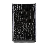 Yosoo Golf Scorekarten Etui, Golf Scorecard Holder, Golf Organizer Scorecard, Scorekartenhalter PU Leder Golf Card Holder Case mit 2 Score Sheets und 1 Holzstift für Männer Schwarz